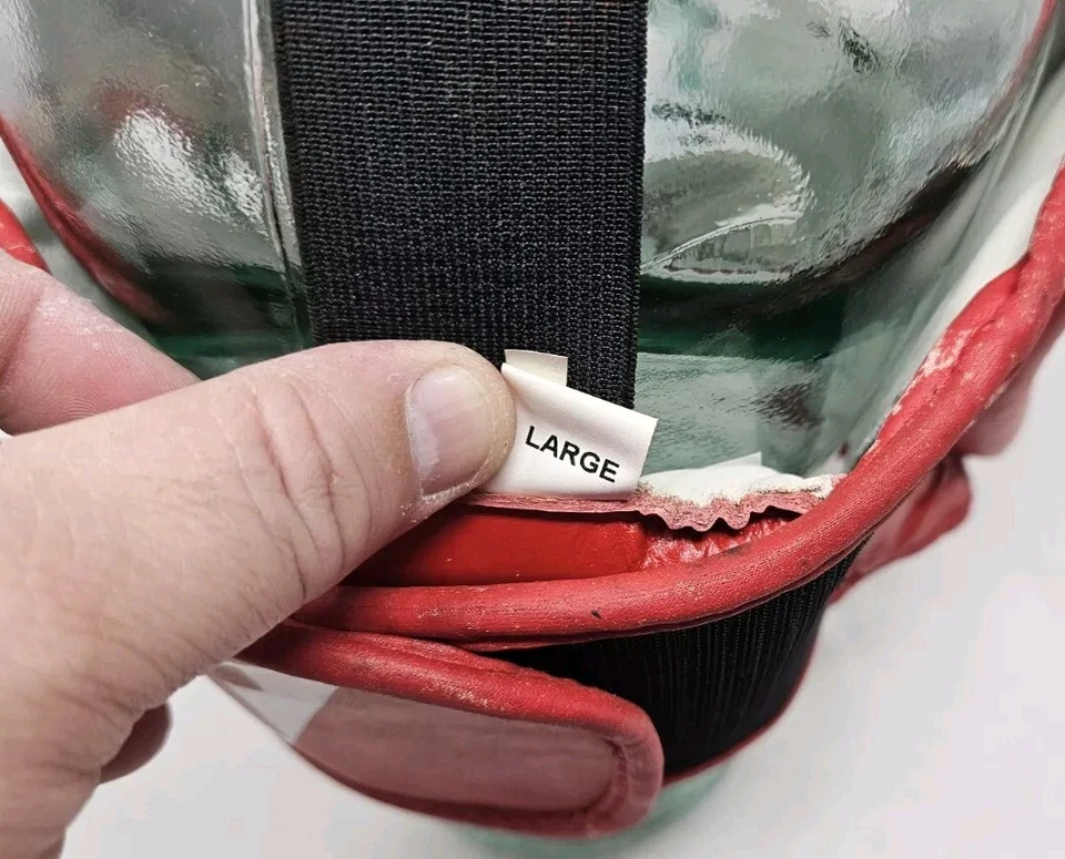 Title Boxing Full Face Headgear Red Size Large Training Sparring Excellent  - Image 4 of 4