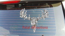 Snowstorm Camo Deer Skull S4 Vinyl Sticker Decal Hunting Buck Bow Whitetail Snowstorm Camo Deer Skull S4 Vinyl Sticker Decal Hunting Buck Bow Whitetail