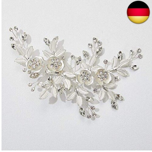Haarkamm Mit Strass – Lila, Kristall-Dekor, Für Hochzeit Oder Party