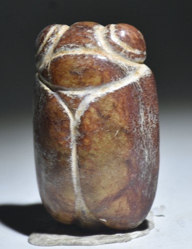 2.4" Chinese Hongshan culture Old Jade Carving Insect Cicada Amulet Pendant - Picture 3 of 4