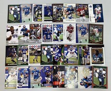 Modern NFL 2000s New York Giants 32x Card Lot Strahan Eli Manning Tiki Plaxico