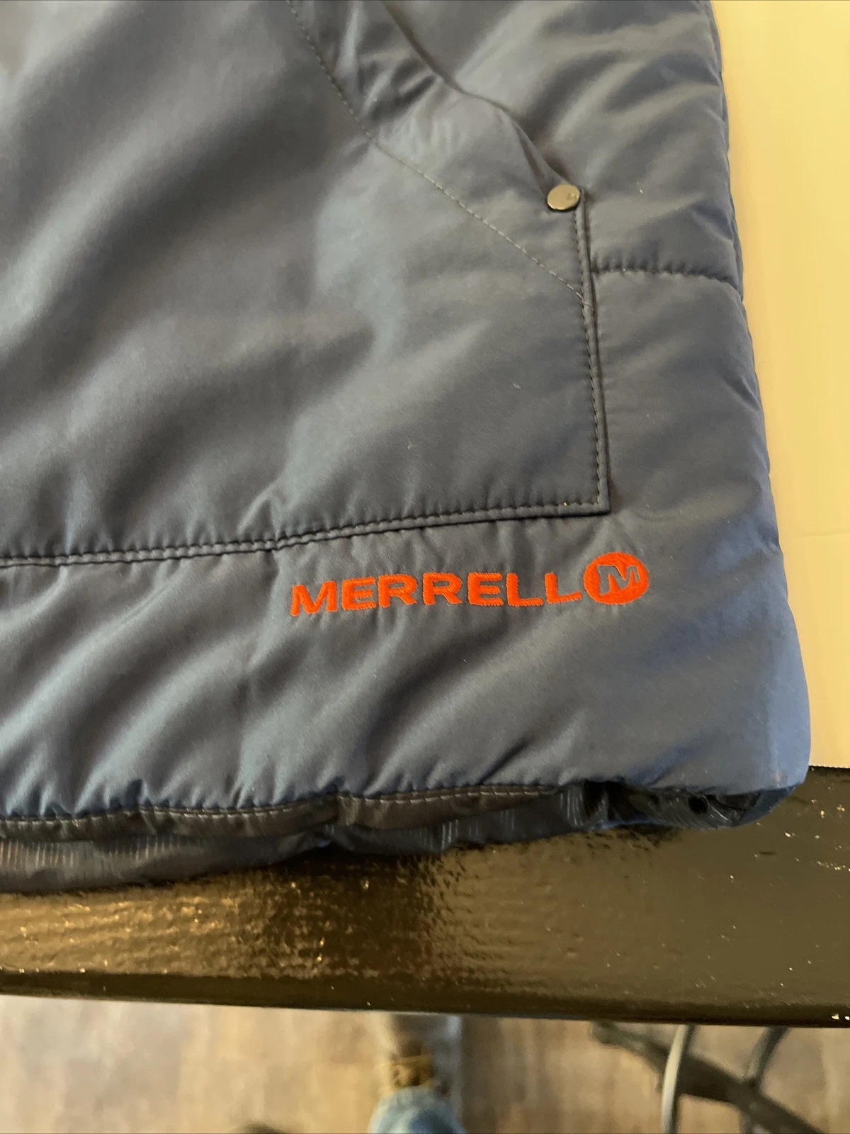merrell opti warm full zip button puffer jacket