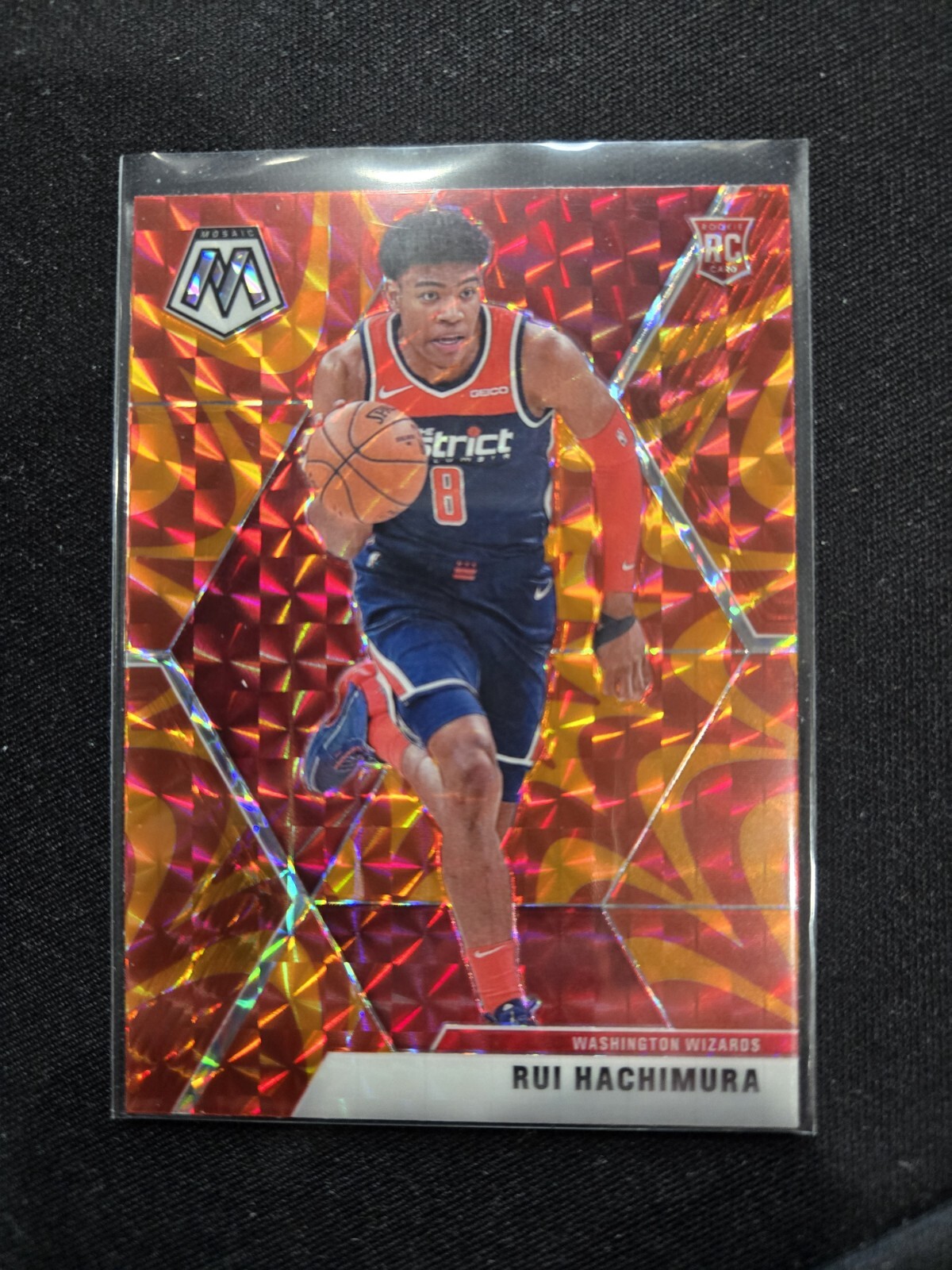 2019-20 Panini Mosaic Rui Hachimura RC Orange Reactive #231