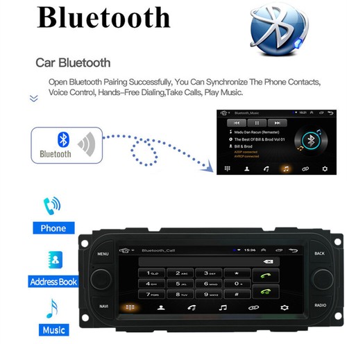 6,8" Android 13 Autoradio GPS Wifi für Chrysler Jeep Dodge 1998-2010 mit Carplay - Bild 10 von 24
