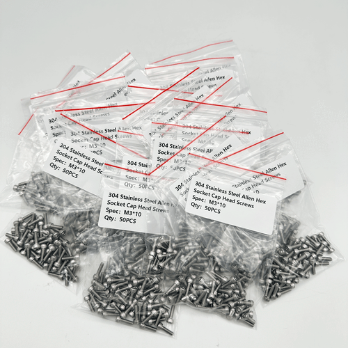 Tornillos de cabeza hexagonales Allen de acero inoxidable 50 piezas M3 x 10 304 - Imagen 11 de 14