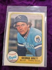 1981 Fleer - George Brett #28 "M.V.P" on Front