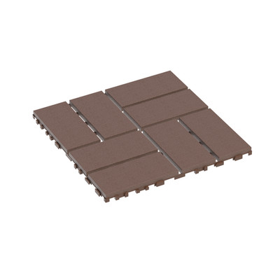 44 Pack 12''x12 Interlocking Patio Deck Tiles Waterproof Plastic Outdoor Flooring