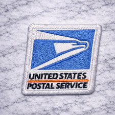 US MAIL UNITED STATES POSTAL SERVICE Embroidered Iron/Sew On Patch 1.75"X2" US MAIL UNITED STATES POSTAL SERVICE Embroidered Iron/Sew On Patch 1.75"X2"