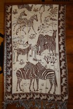 Gorgeous Womens' Cashmere Wrap Scarf Shawl Pashmina Africa Wildlife Zebras