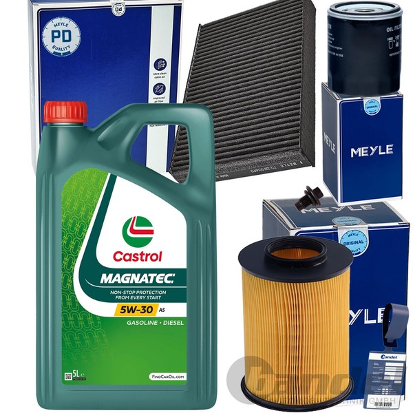 Meyle Filterset +Castrol 5W30 Passend FüR Ford C Max Focus 3 Kuga 2-image