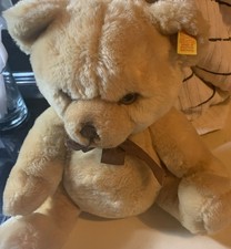 Petsy Steiff Bear With Ear Button Tag Vintage Jointed 0233/35 13"