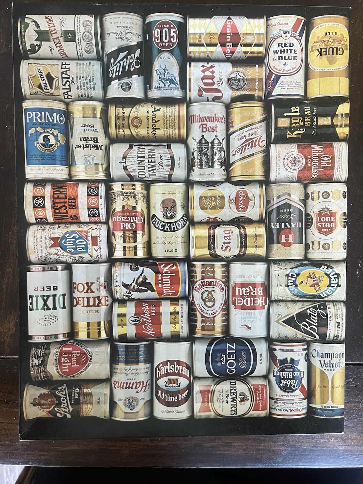 Vintage Springbok WHAT'S YOUR PLEASURE Beer Can 500 Piece Puzzle COMPLETE