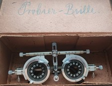 Antike Probierbrille OCULUS D.R.G.M. Optiker Messbrille mit Etui