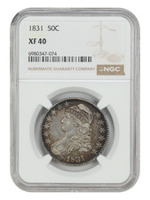 1831 50C NGC XF40 - Capped Bust Half Dollar