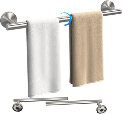 24 Inch Towel Bar for Bathroom Wall, Stainless Steel Towel Rack Wall Mounted