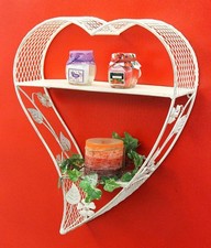 Wandregal Metall Herz 131086 43 cm Sammlervitrine Wandkonsole Setzkasten