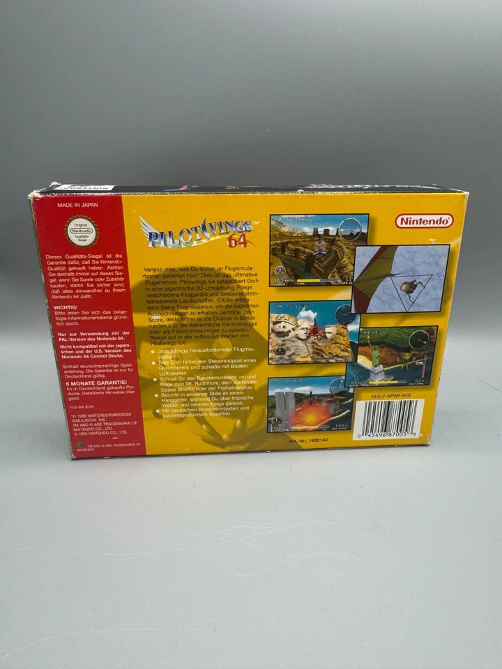 Pilotwings 64 - N64 Nintendo 64 - OVP CiB - PAL - Bild 2 von 4
