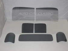 Grey Glass 1947 - 1950 Chevy GMC Pickup 2pc Windshield Door 3pc Back Set