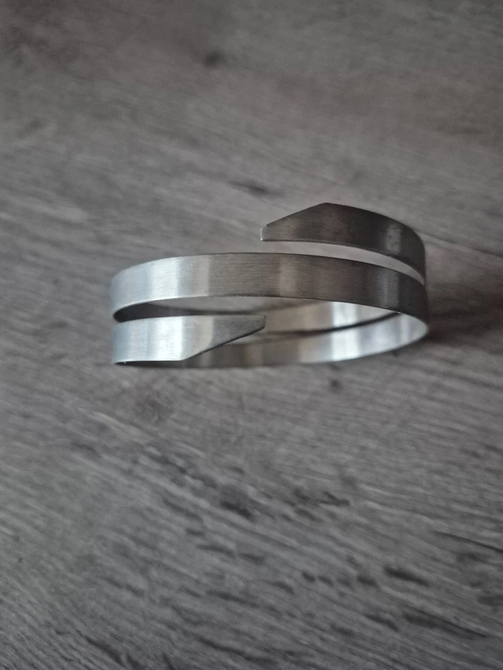 armreif reif edelstahl schmuck ring der o gotik bdsm oberarm reif - Bild 4 von 4