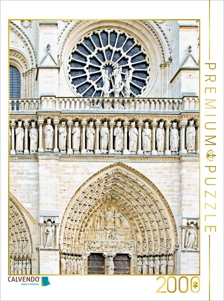 Calvendo Puzzle Notre-Dame Cathedral | 2000 Pieces, Finished Size 35.4 × 26.4 In-image