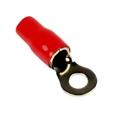 Xscorpion RT4R 5/16" 4 Gauge Gold Plated Red Ring Terminals