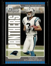 2005 Bowman #172 Taylor Stubblefield Rookie Card Carolina Panthers. rookie card picture