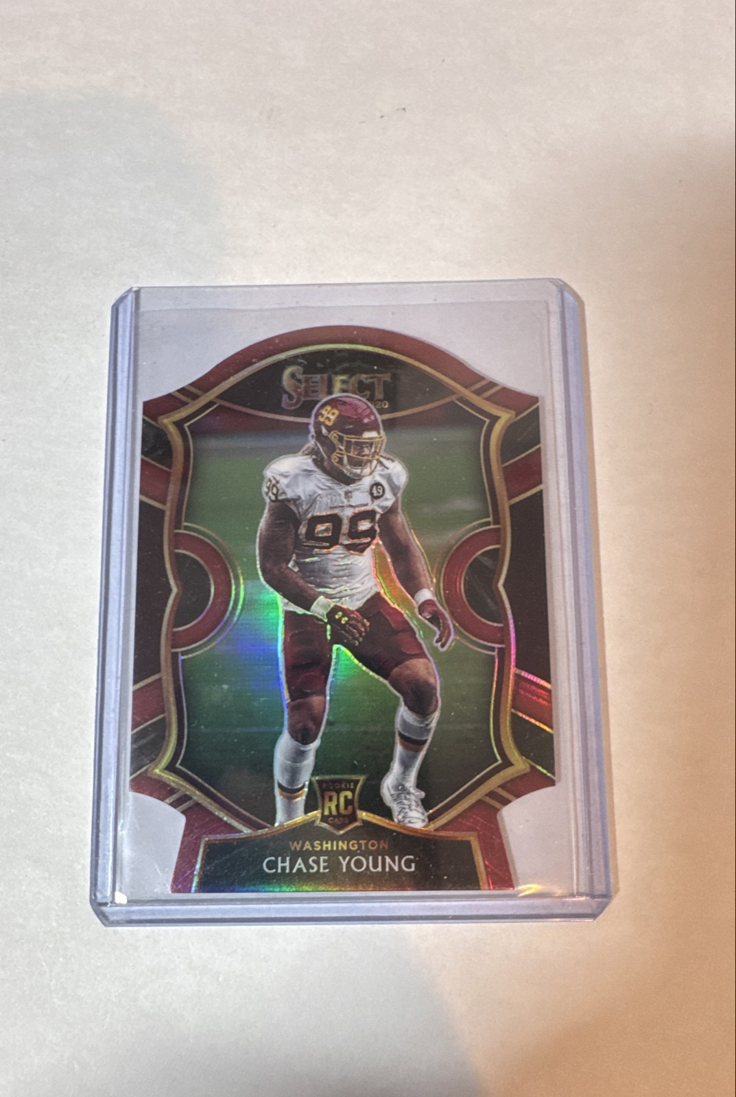2020 Panini Select - Concourse Chase Young #64 Maroon Prizm Die-Cut (RC)