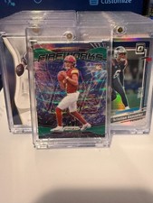 2024 Panini Prizm - Fireworks Jayden Daniels #24 Green Wave Prizm (RC)