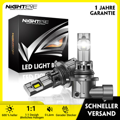 9005 HB3 LED Autolampe 6500K 30000LM Wei Fern/Abblendlicht Halogen Zulassung 2X