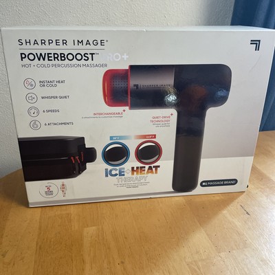 New /OPEN Sharper Image Powerboost Pro+ Massage Gun - Black