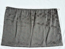 Gucci Medium Monogram Dark Brown Drawstring Dust Bag Dustbag Storage Cover 20x13