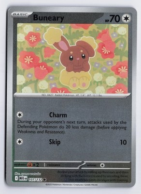 Buneary - MEG #107/132 ME01: Mega Evolution Common Reverse Holofoil NM