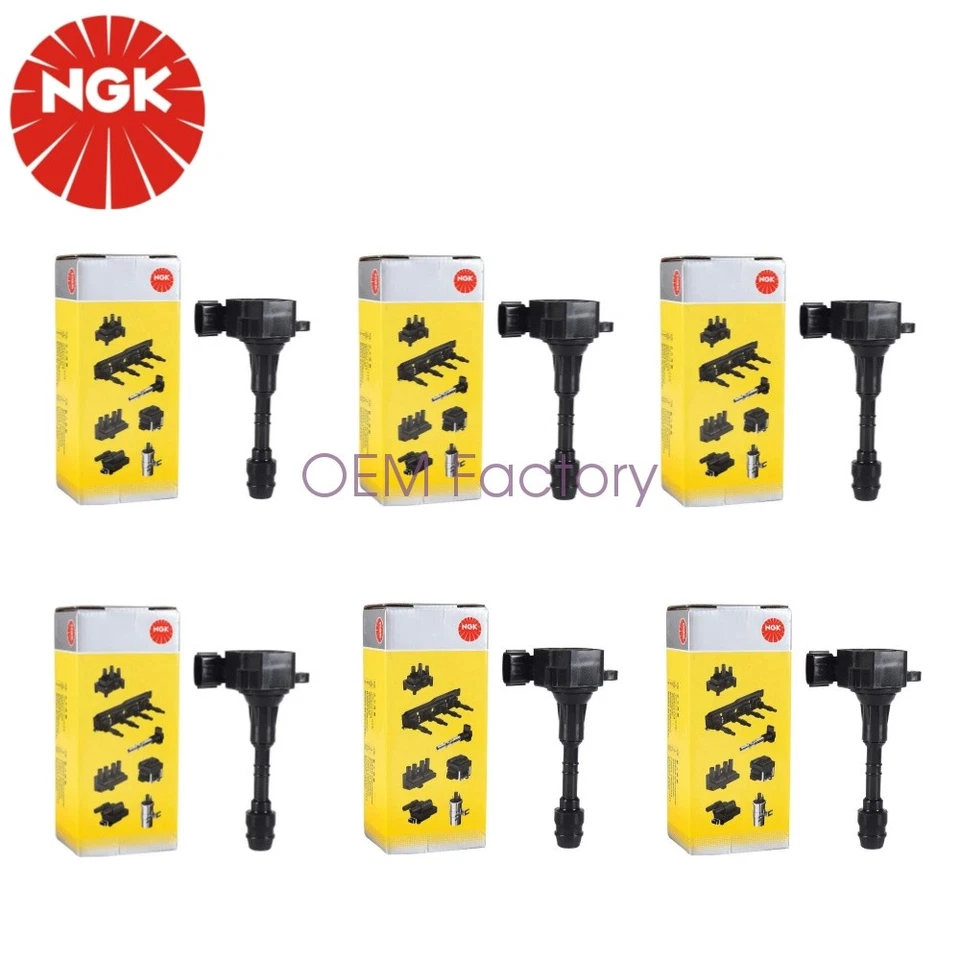 U5112 2003-2007 for INFINITI FX35 G35 3.5L 6pcs OEM NGK Ignition Coil Assembly - Изображение 2 из 4