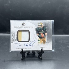 2013 Sp Authentic Terrance Williams Rookie 2 Color Patch On Card Auto #396/650. rookie card picture
