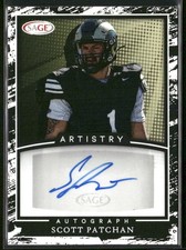 2022 SAGE Artistry #A-SP Scott Patchan Autographs Silver Colorado State Rams