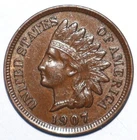 1907 Indian Head Cent XF EXTRA FINE 4 DIAMONDS (C234)