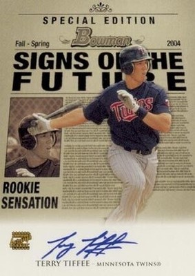 B5336- 2004 Bowman Draft Signs Of The Future #TT Terry Tiffee A AUTO - NM-MT