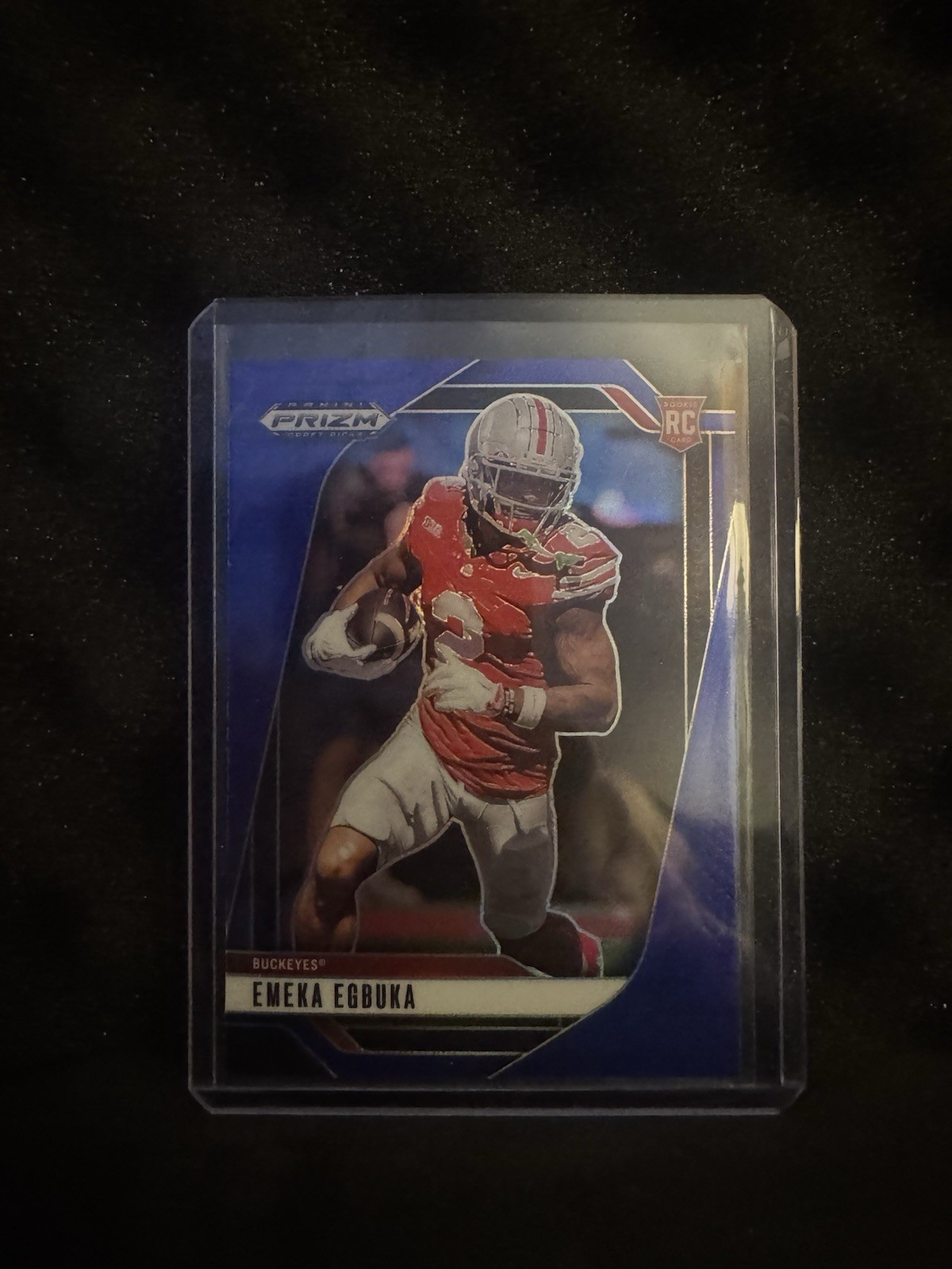 2025 Panini Prizm Draft Picks - Emeka Egbuka #85 Blue Prizm /249 (RC)
