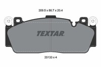 Textar Bremsbelagsatz Scheibenbremse 2513301 FüR F87 F12 F10 Bmw F13 F06 6Er 2Er