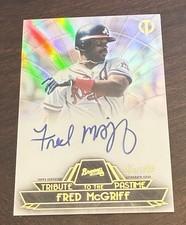 2014 Topps Fred McGriff Tribute to the Pastime auto /99!!