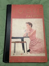 Rare Vintage Vogue Sewing Pattern Catalog Counter Book July 1954 1300 Pages