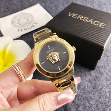 Women's VERSACE 38mm Luxurious Wrist Quartz Watch with box