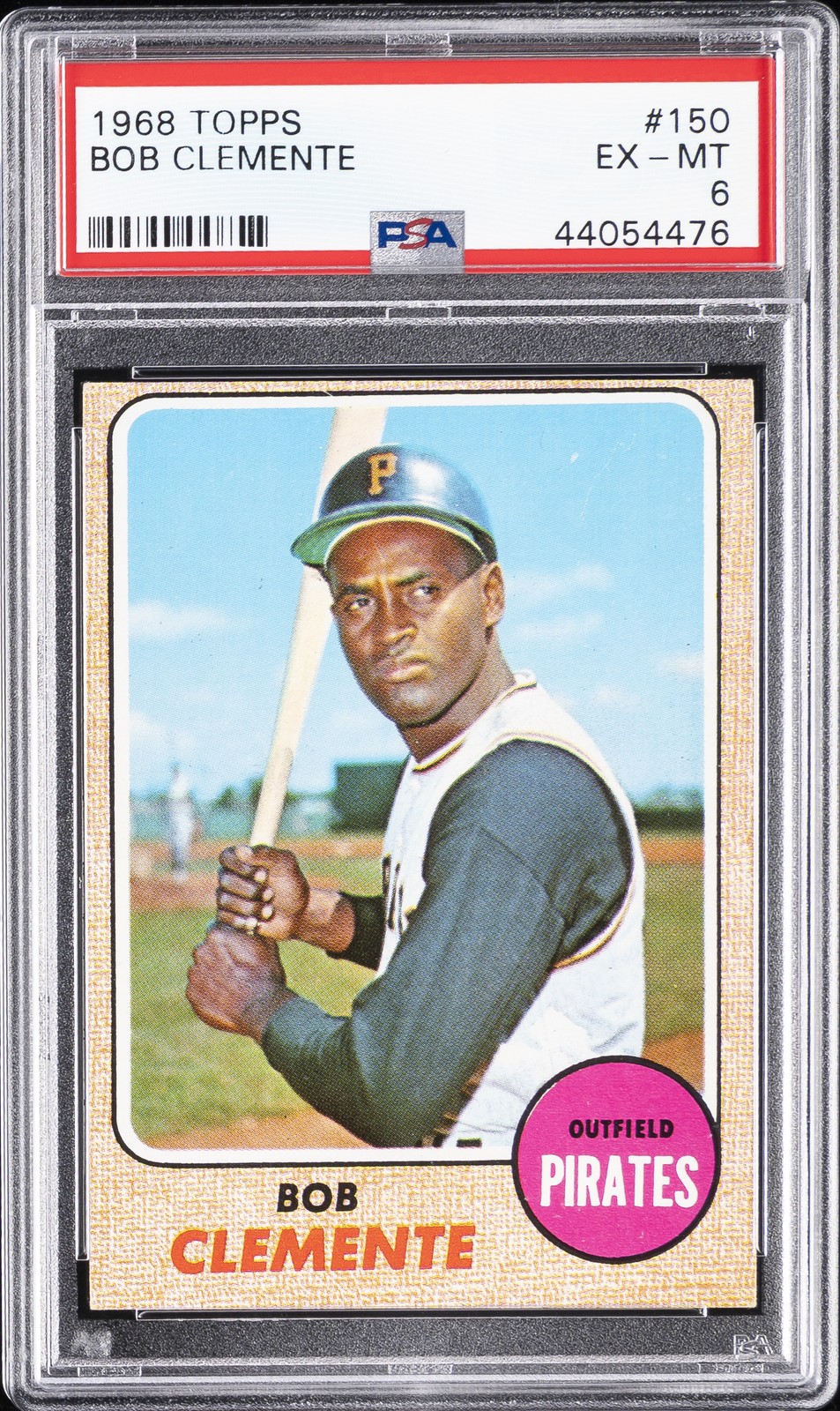 1968 TOPPS #150 BOB CLEMENTE PSA 6 view 1
