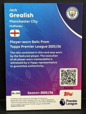 その他 Jack Grealish Museum Auto Relic Card /50 Is this Card Any