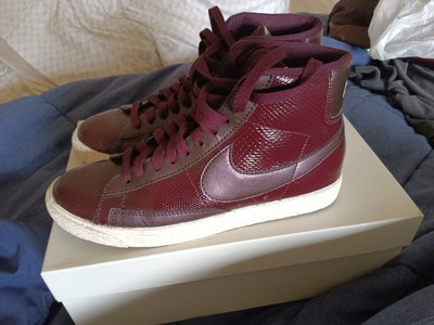 nike blazer mid womens burgundy
