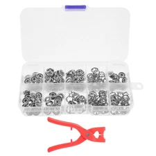  1 Set Snap Button Kit - Metal Snap Button Fastener Kit With Assorted Styles For