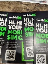 MOBILE X SIM CARDS NO SERVICE 