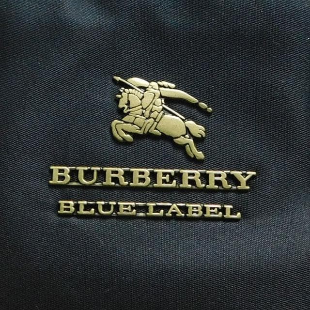 Burberry Blue Label Tote Bag Black Nylon Leather Shoulder Bag Japan Made New thumbnail 8