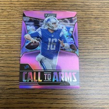 2021 Panini Playoff - Call to Arms Jared Goff #CA-JGO Pink Prizm