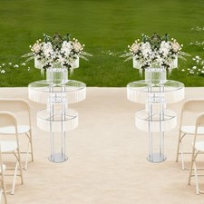 5-Tier Flower Stand for Wedding Birthday Party Events, 2PCS Wedding Flower Stand